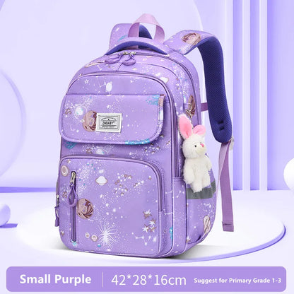 Fengdong elementary school girl bag children Cute book bag school backpack for girls 6-12 years student large capacity backpack