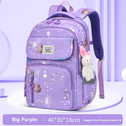 Fengdong elementary school girl bag children Cute book bag school backpack for girls 6-12 years student large capacity backpack