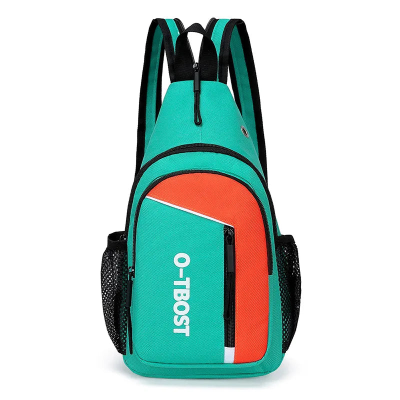 Fengdong fashion sports chest bag for men anti-theft black messenger bag crossbody bags for men small shoulder bag for ipad mini