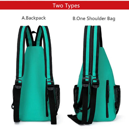 Fengdong fashion sports chest bag for men anti-theft black messenger bag crossbody bags for men small shoulder bag for ipad mini