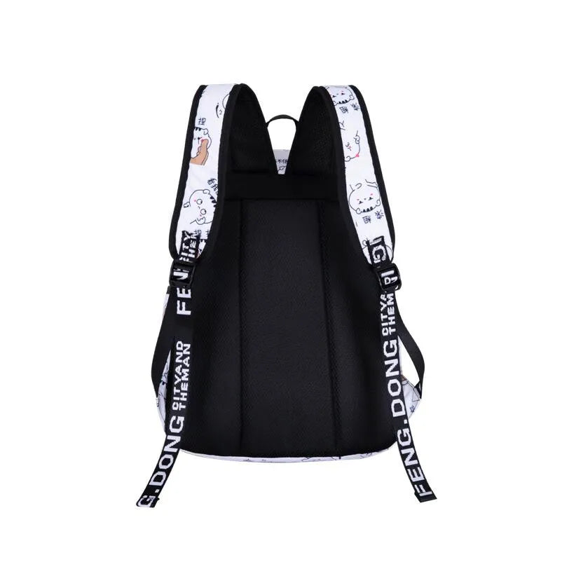 Fengdong female fashion school backpack usb school bags for girls black backpack plush ball girl schoolbag butterfly decoration