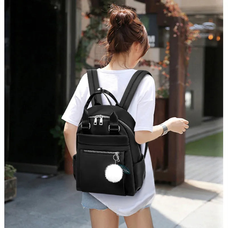 Fengdong female simple small backpack women gift 12 inch laptop bag ultra light school backpack for girls rucksack dropshipping