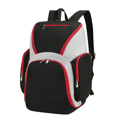 Fengdong football backpack carry bag for basketballs fashion waterproof lightweight sport backpack men large capacity school bag