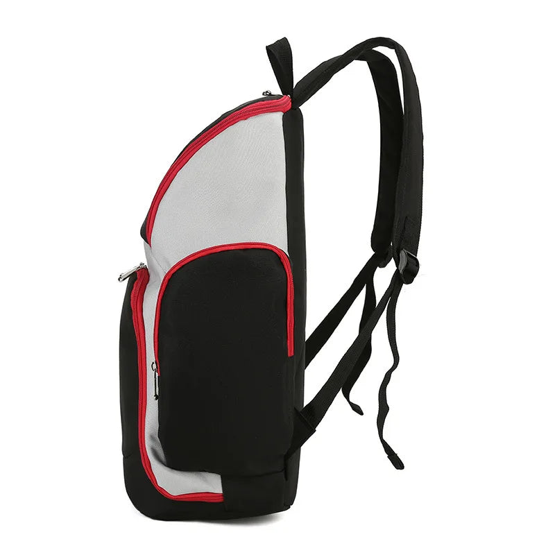 Fengdong football backpack carry bag for basketballs fashion waterproof lightweight sport backpack men large capacity school bag