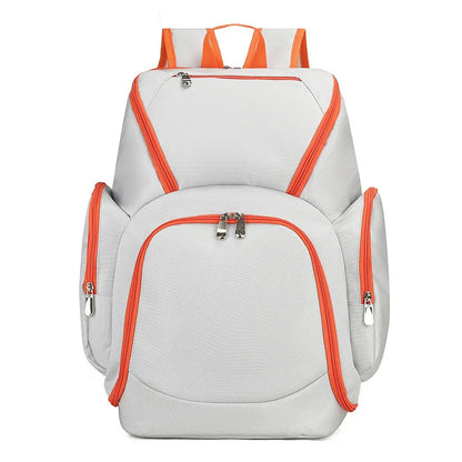 Fengdong football backpack carry bag for basketballs fashion waterproof lightweight sport backpack men large capacity school bag