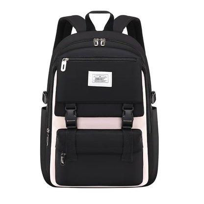 Fengdong high school backpack for girls student schoolbag large capacity Backpack middel  School Bags for Teenagers bookbag