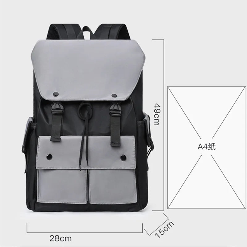 Fengdong high school backpack for teenage boys cool schoolbag waterproof lightweight travel backpack college boy large bookbag