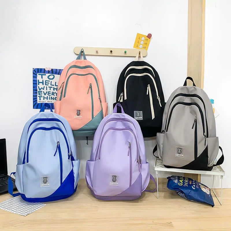 Fengdong high school backpack girl bookbag large capacity school bag student ultra light backpack big school bags for girls gift
