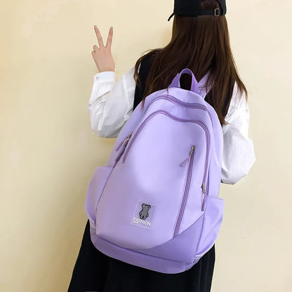 Fengdong high school backpack girl bookbag large capacity school bag student ultra light backpack big school bags for girls gift