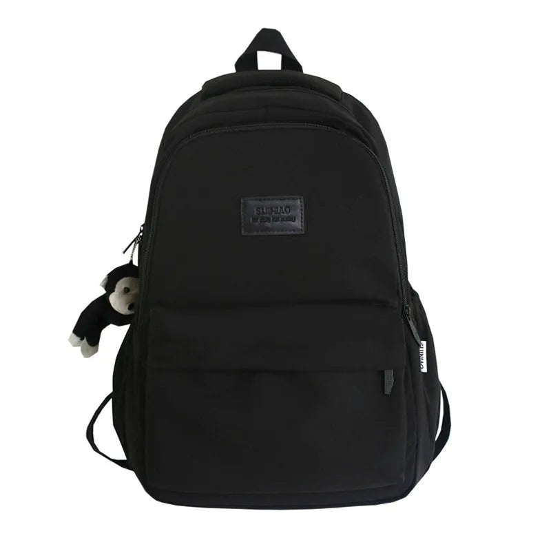 Fengdong high school backpack student simple style Laptop Backpack large capacity School bags for women College Student bookbag