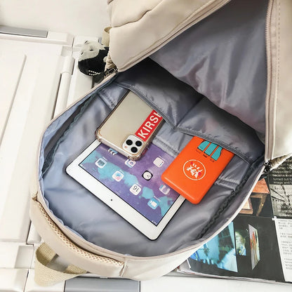 Fengdong high school backpack student simple style Laptop Backpack large capacity School bags for women College Student bookbag