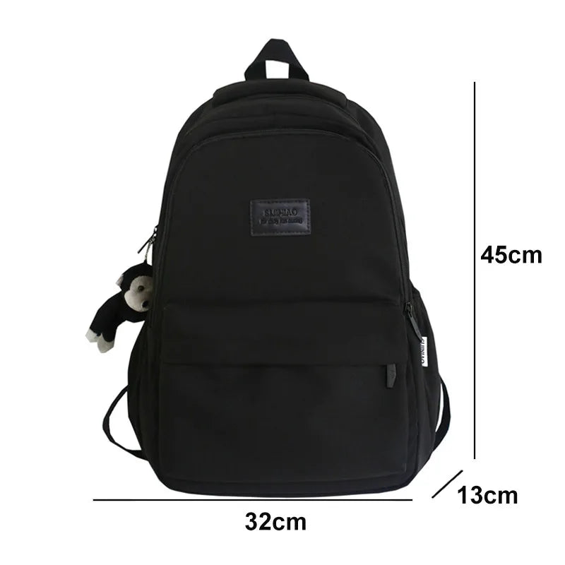 Fengdong high school backpack student simple style Laptop Backpack large capacity School bags for women College Student bookbag