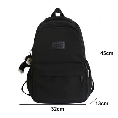 Fengdong high school backpack student simple style Laptop Backpack large capacity School bags for women College Student bookbag