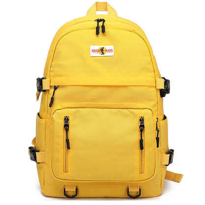 Fengdong high school backpack waterproof yellow black backpack usb port book bag large school backpack for teenage boys girls