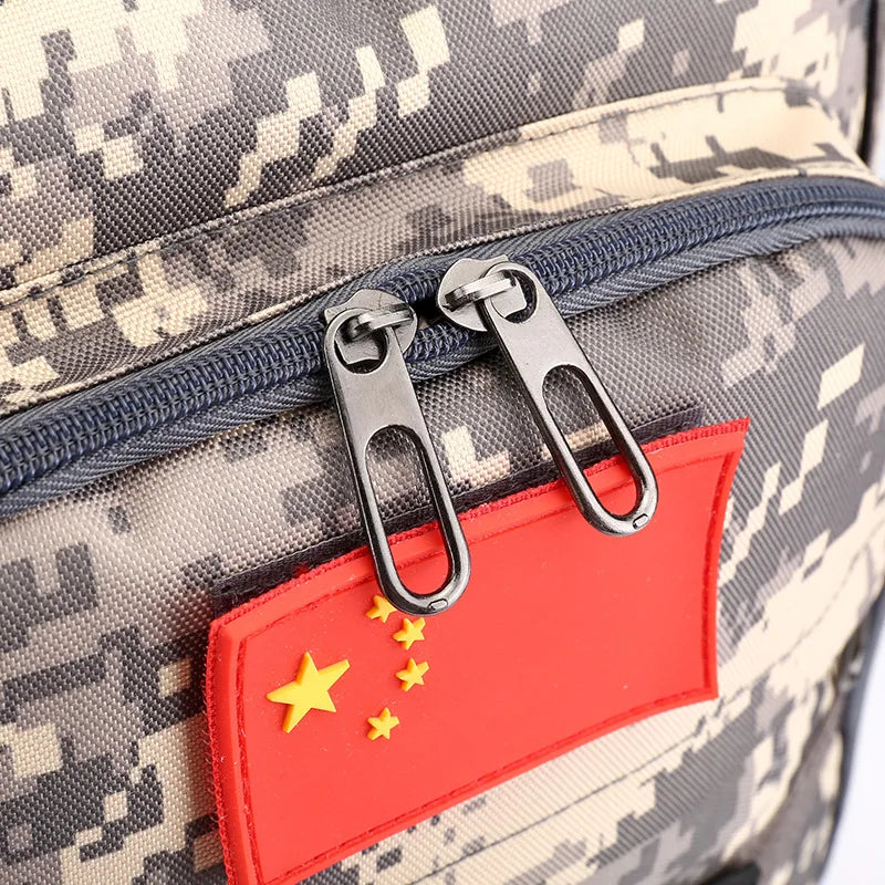 Fengdong junior high school backpack for teenage boys camouflage bookbag school bags large capacity sport backpack USB port