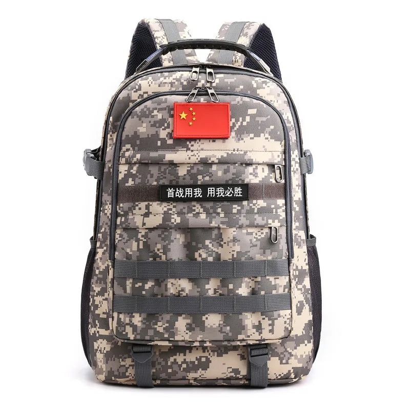 Fengdong junior high school backpack for teenage boys camouflage bookbag school bags large capacity sport backpack USB port