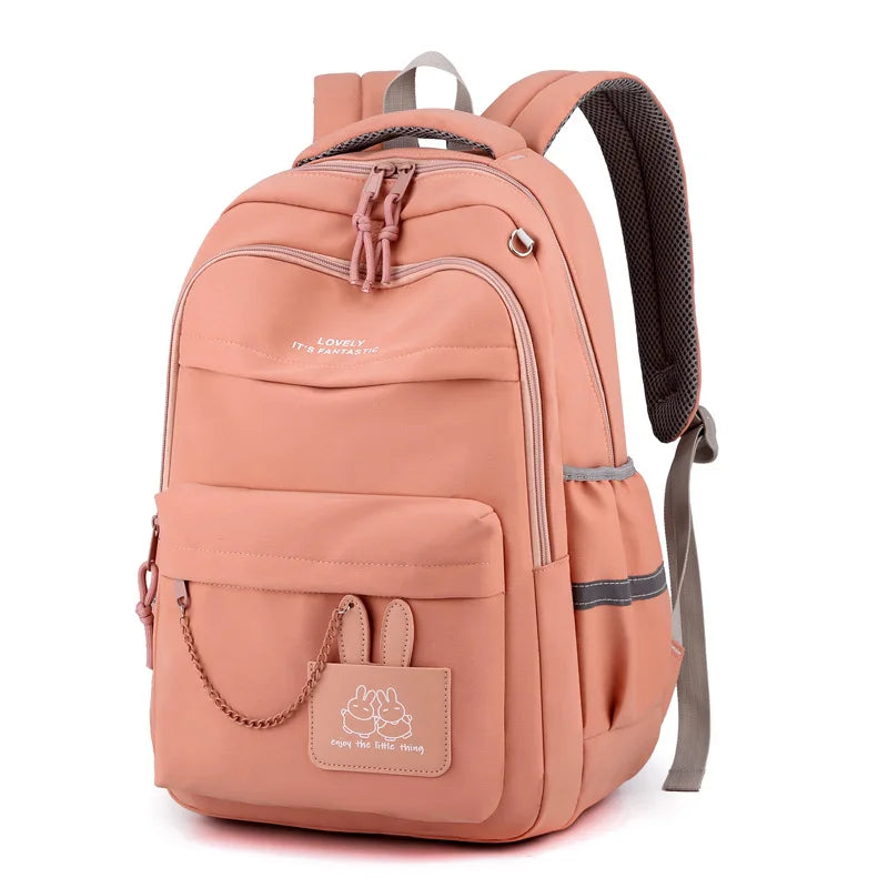 Fengdong kids school bag cute school backpack for girls children kawaii bookbag primary students gift large capacity backpack