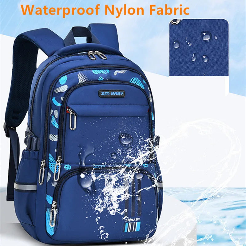 Fengdong kids school bags for boys waterproof school backpack large capacity book bag primary school supplies children bag gift
