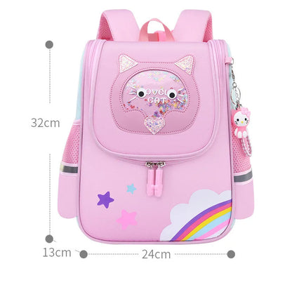 Fengdong little girl school bags kids cute bookbag animal schoolbag elementary student small backpack girl kindergarten backpack