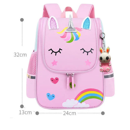 Fengdong little girl school bags kids cute bookbag animal schoolbag elementary student small backpack girl kindergarten backpack