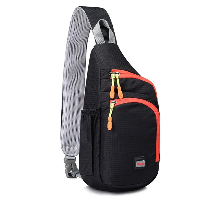 Fengdong male sling chest bag small crossbody bags for men outdoor sport water bottle bag one shoulder cycling bag pack boy gift