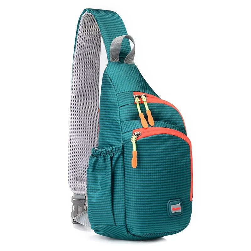 Fengdong male sling chest bag small crossbody bags for men outdoor sport water bottle bag one shoulder cycling bag pack boy gift