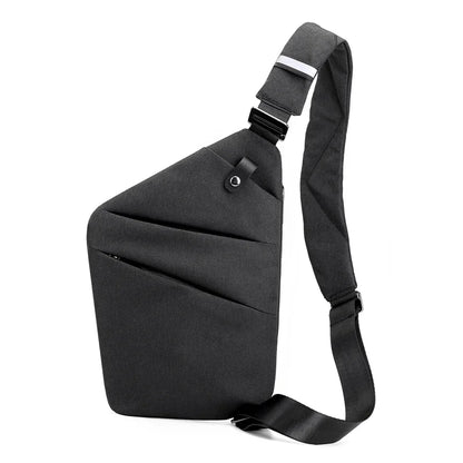 Fengdong men anti theft chest bag boy ultra thin small shoulder bag for mobile phone keys crossbody bags for men mini bagpack