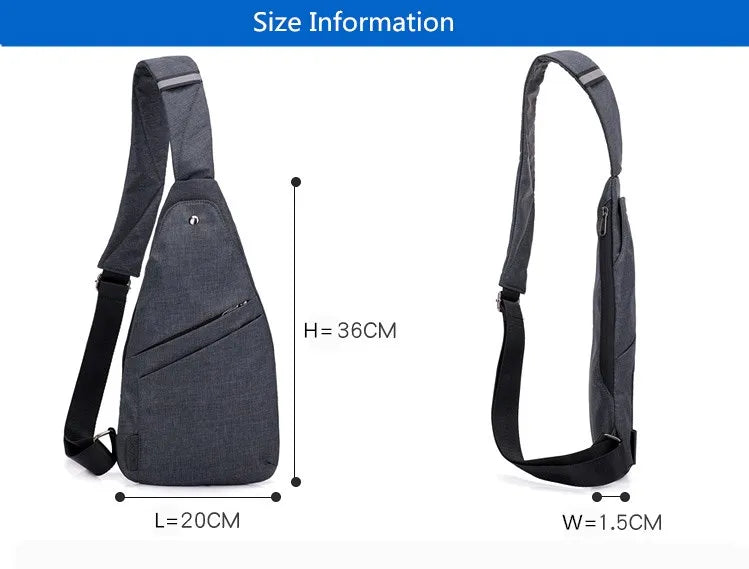 Fengdong men anti theft chest bag boy ultra thin small shoulder bag for mobile phone keys crossbody bags for men mini bagpack