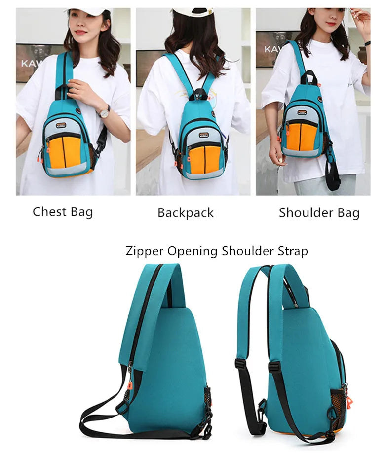 Fengdong men anti-theft chest bag small backpack mini cross body bags unisex shoulder bag female outdoor travel sports bag pack