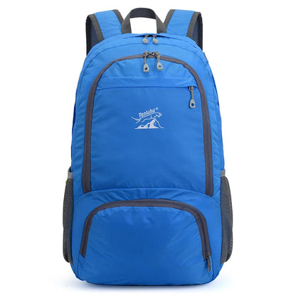 Fengdong men folding sport backpack ultra light large travel backpack waterproof easy storage bagpack travel bag foldable bag