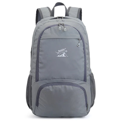 Fengdong men folding sport backpack ultra light large travel backpack waterproof easy storage bagpack travel bag foldable bag