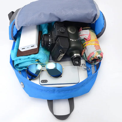 Fengdong men folding sport backpack ultra light large travel backpack waterproof easy storage bagpack travel bag foldable bag