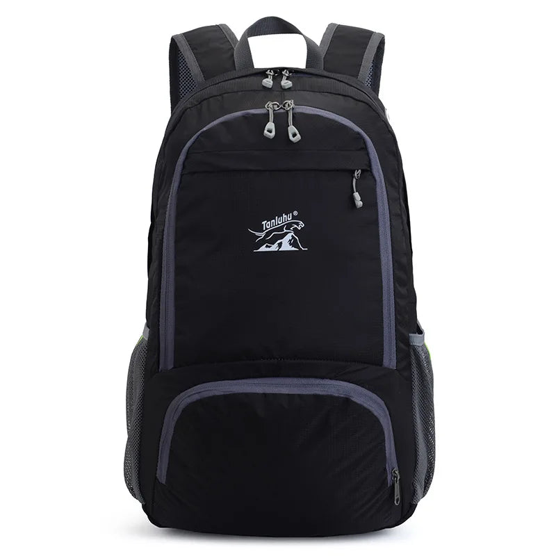 Fengdong men folding sport backpack ultra light large travel backpack waterproof easy storage bagpack travel bag foldable bag