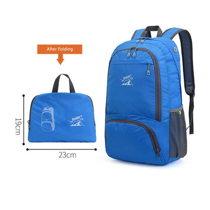 Fengdong men folding sport backpack ultra light large travel backpack waterproof easy storage bagpack travel bag foldable bag