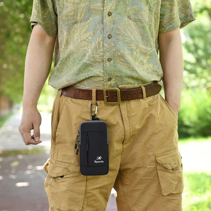 Fengdong men mini cross body bag outdoor sport luminous running arm bag waterproof one shoulder bag small multifunctional bag