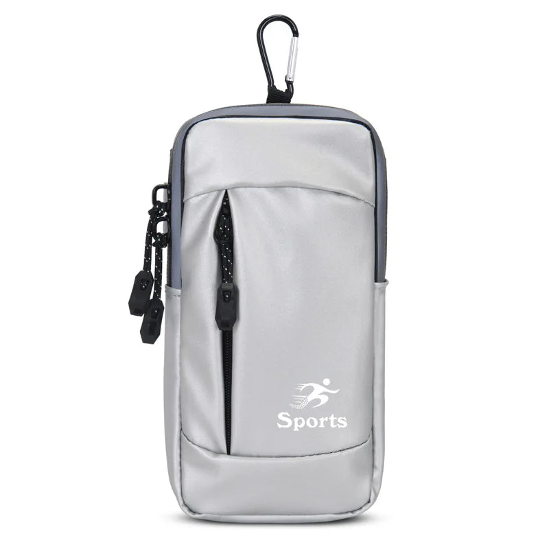 Fengdong men mini cross body bag outdoor sport luminous running arm bag waterproof one shoulder bag small multifunctional bag
