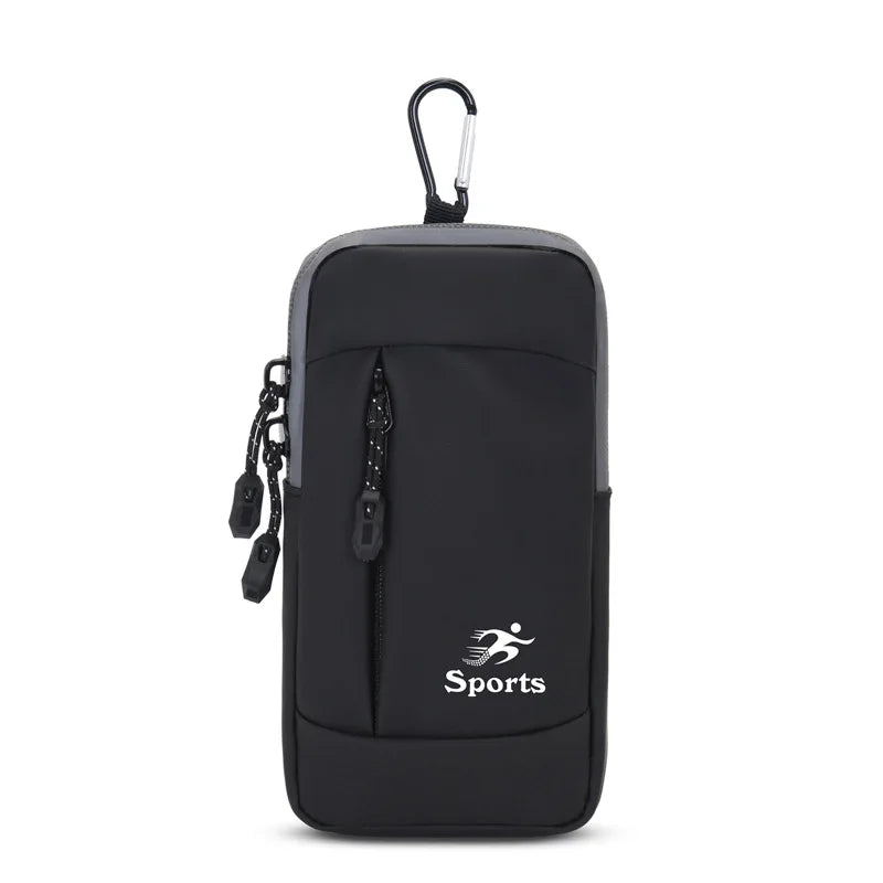 Fengdong men mini cross body bag outdoor sport luminous running arm bag waterproof one shoulder bag small multifunctional bag