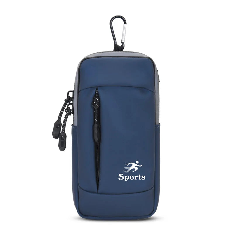 Fengdong men mini cross body bag outdoor sport luminous running arm bag waterproof one shoulder bag small multifunctional bag
