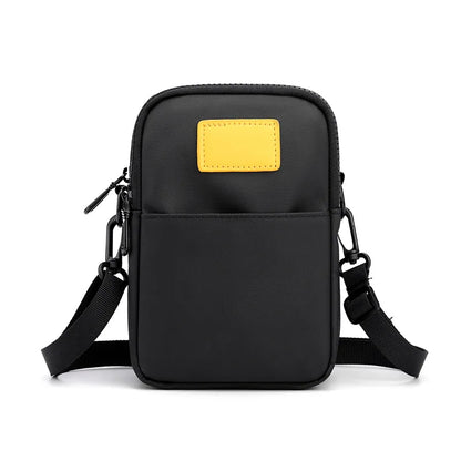 Fengdong men mini cross body bag small shoulder bag Men Messenger Bag Boy waterproof mobile phone bag male travel sport bag