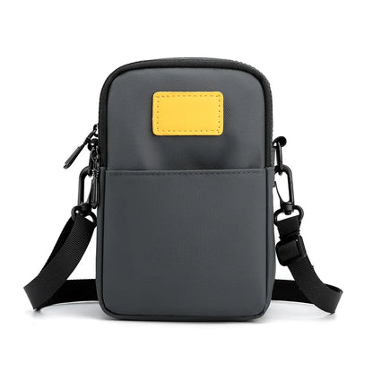 Fengdong men mini cross body bag small shoulder bag Men Messenger Bag Boy waterproof mobile phone bag male travel sport bag