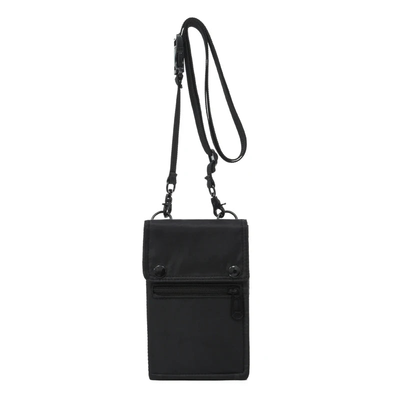 Fengdong men mini crossbody bag phone pouch small one shoulder mobile phone bag male ID credit card case boy gift money pocket