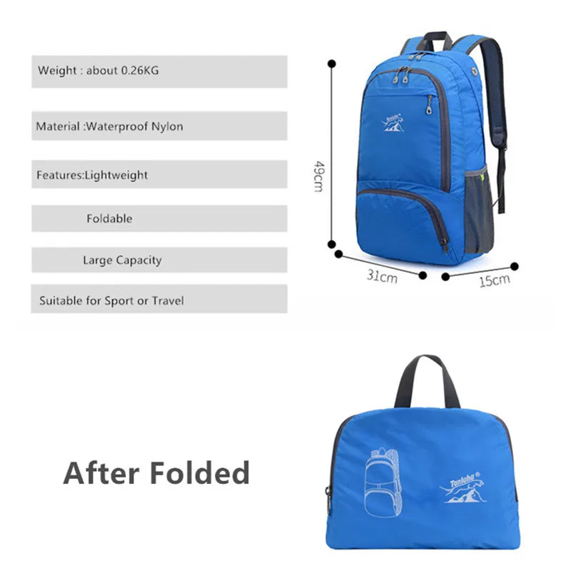 Fengdong men outdoor sports backpack folding lightweight backpack large capacity waterproof backpack men ultra light backpack