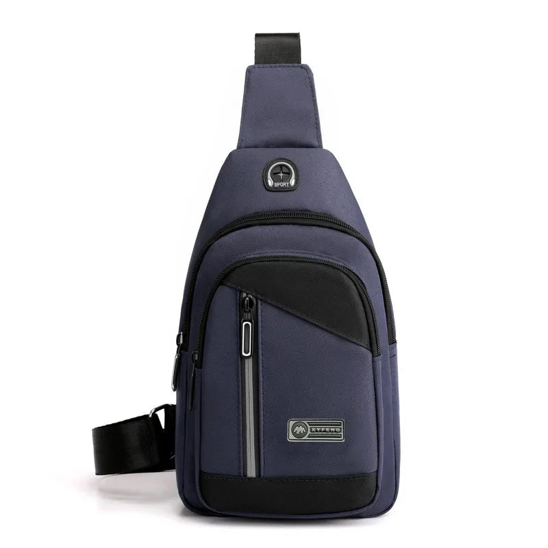 Fengdong men small crossbody bags male mini chest bag travel bagpack boy sling shoulder sport bag mobile phone bag gifts for men