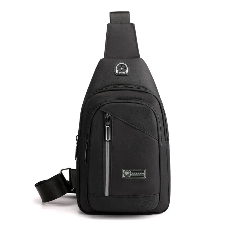Fengdong men small crossbody bags male mini chest bag travel bagpack boy sling shoulder sport bag mobile phone bag gifts for men
