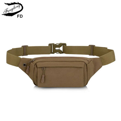 Fengdong men small waist bag anti theft mini travel bag outdoor sports cell phone key bag running belt pack with earphone jack