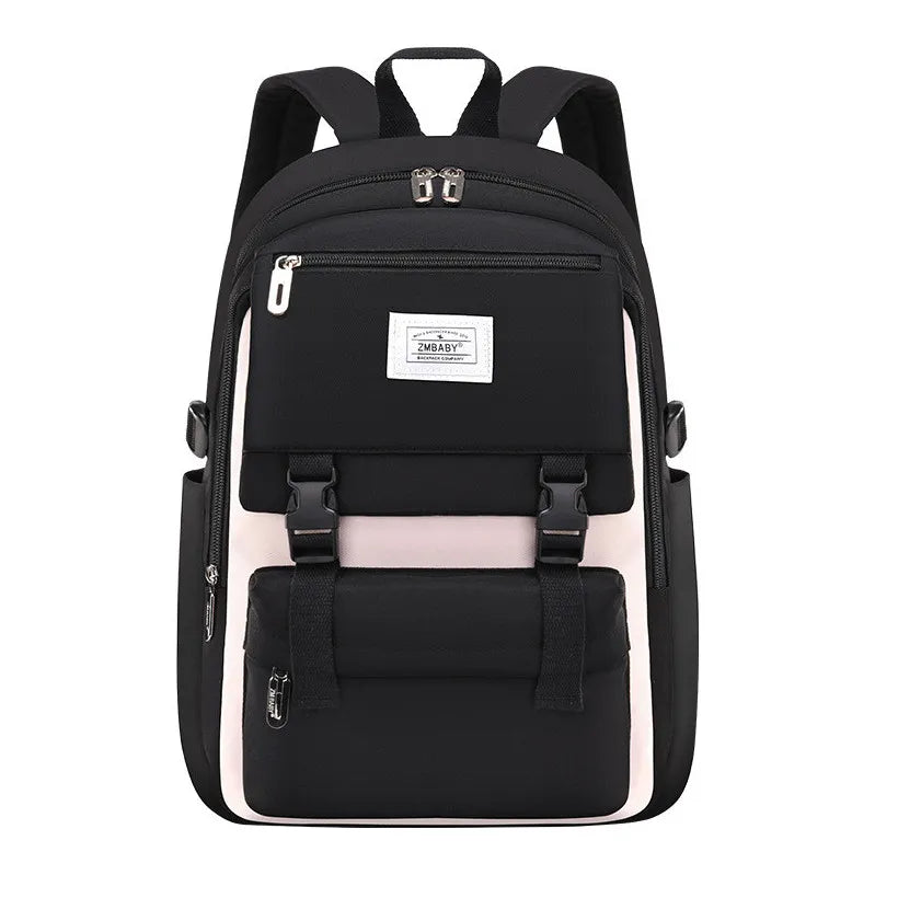 Fengdong middle school backpack for girls high school book bag waterproof light weight schoolbag kids backpack teen schoolbag