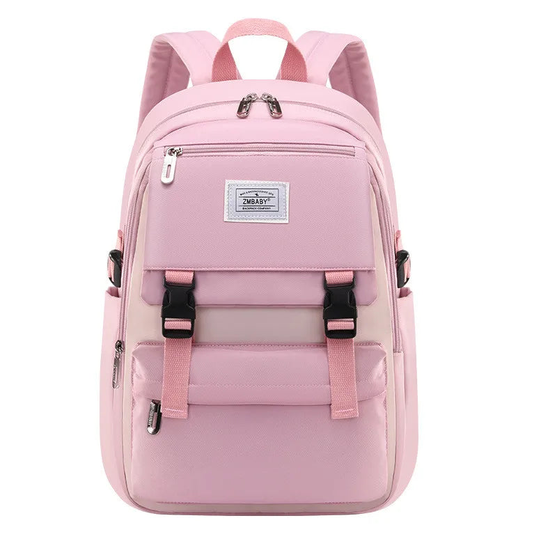 Fengdong middle school backpack for girls high school book bag waterproof light weight schoolbag kids backpack teen schoolbag