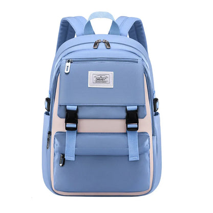 Fengdong middle school backpack for girls high school book bag waterproof light weight schoolbag kids backpack teen schoolbag