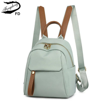 Fengdong mini backpack for girls small fashion backpack for ladies shoulder bag for phone women travel bag for ipad mini 6