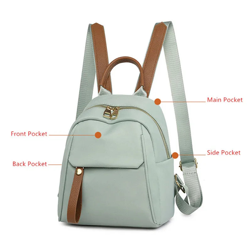 Fengdong mini backpack for girls small fashion backpack for ladies shoulder bag for phone women travel bag for ipad mini 6